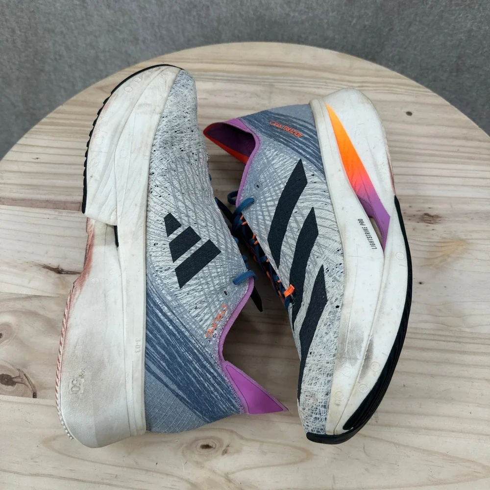 Adidas Adizero Prime X Strung Running Shoes Mens 13 Blue Purple